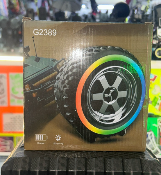 Bocina Llantas (Diseño Rueda con LED)